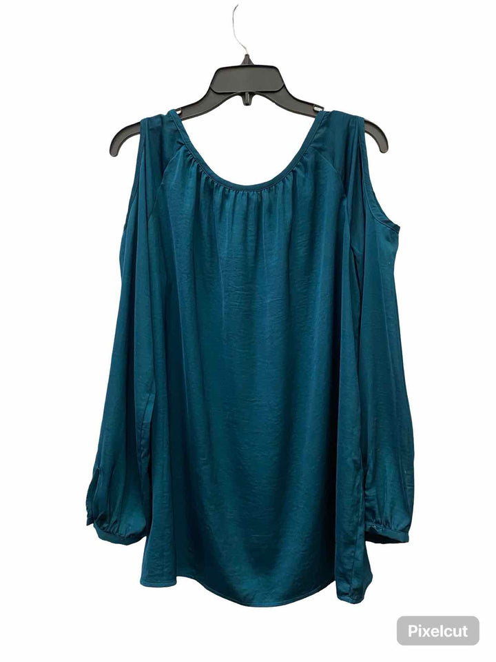 Cabi Size M Emerald Green Long Sleeve Shirts