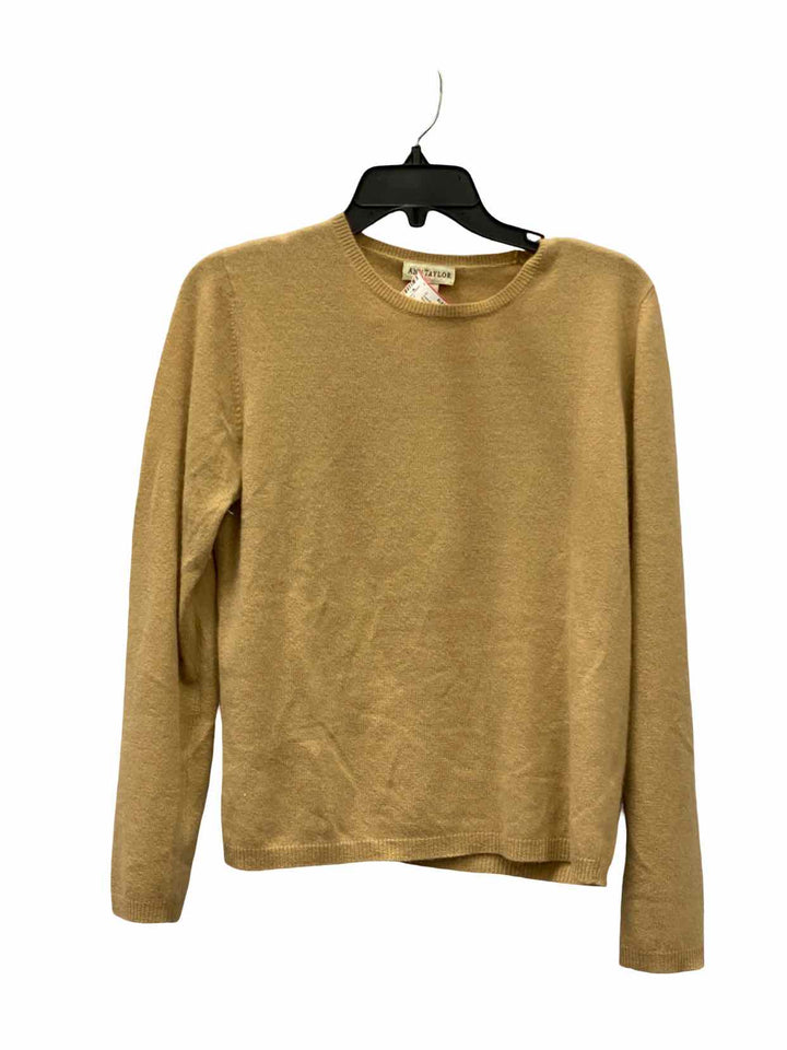 Ann Taylor Size M Beige Cashmere Sweater