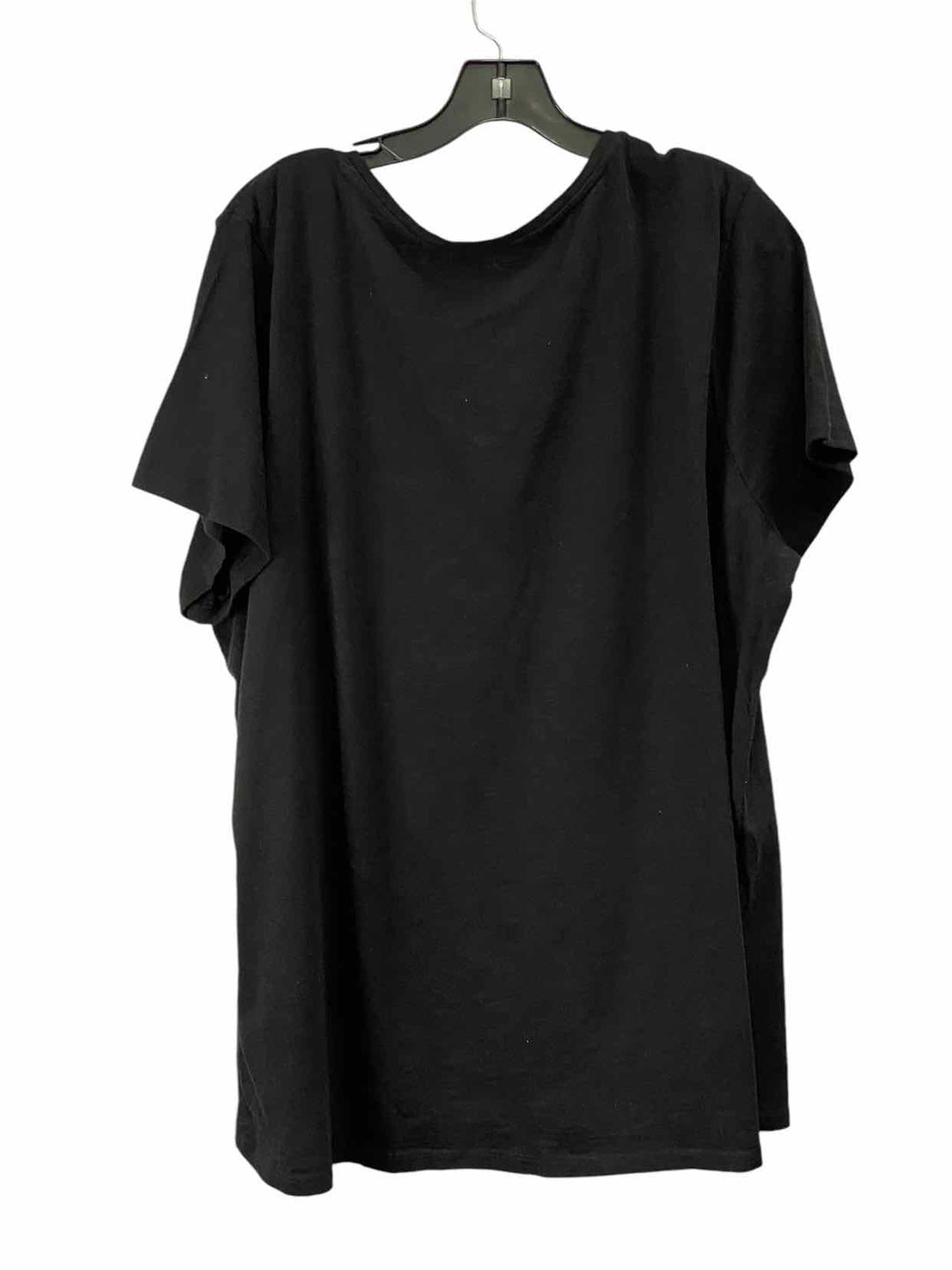 Lane Bryant Size 22/24 Black Print 100% cotton T-shirt