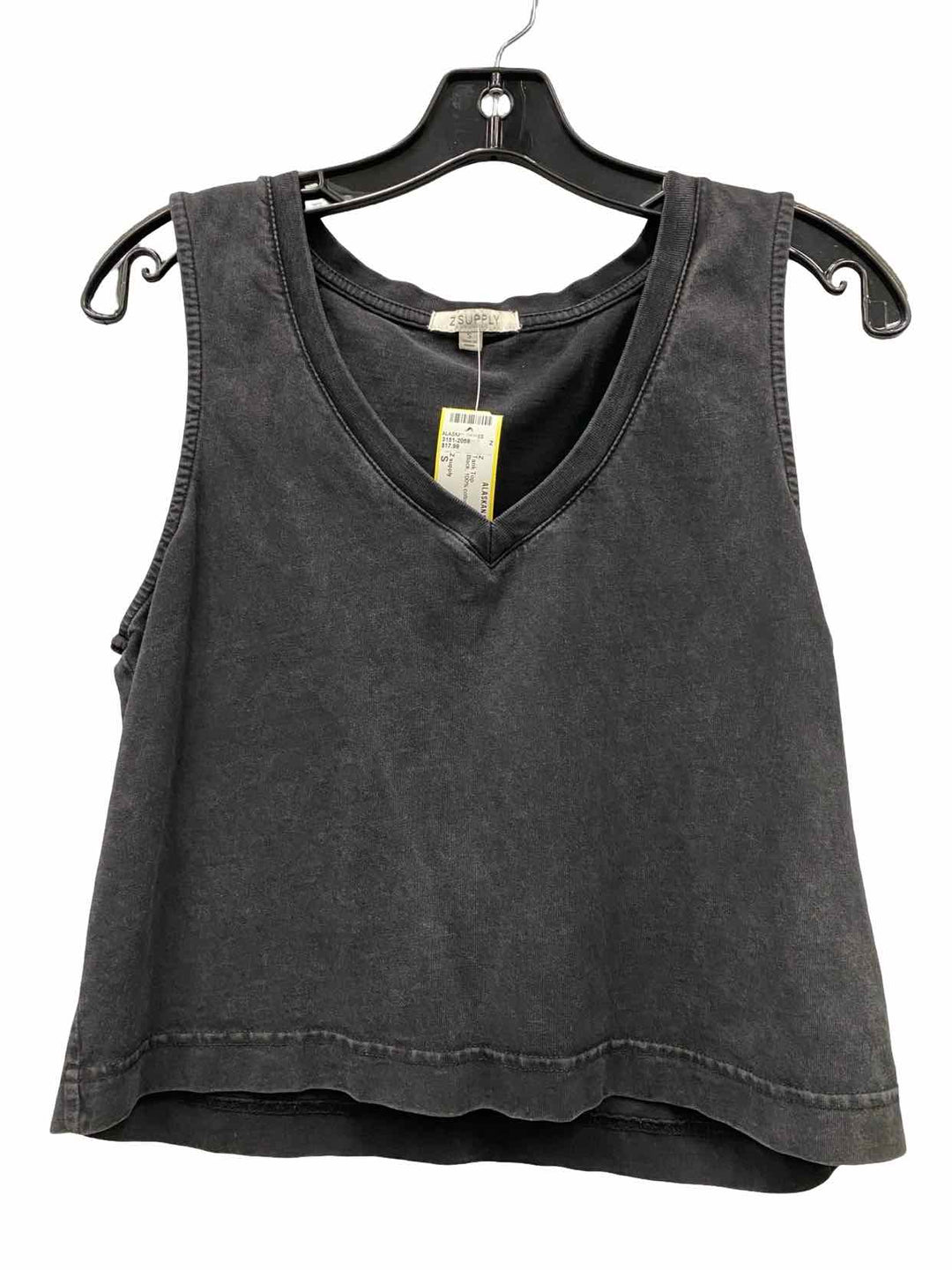 Z supply Size S Black 100% cotton Tank Top