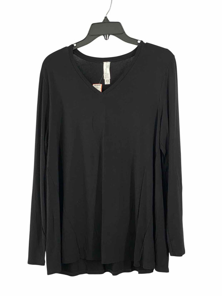 Marla Wynne Size M Black Long Sleeve Shirts