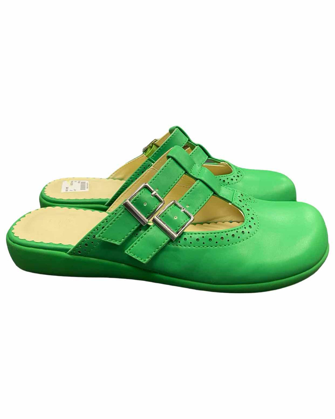 Hot Chocolate Design Shoe Size 38 Green Mary Jane Clogs