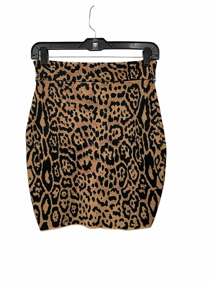 Alberto Makali Size S Brown Black Animal Print Skirt