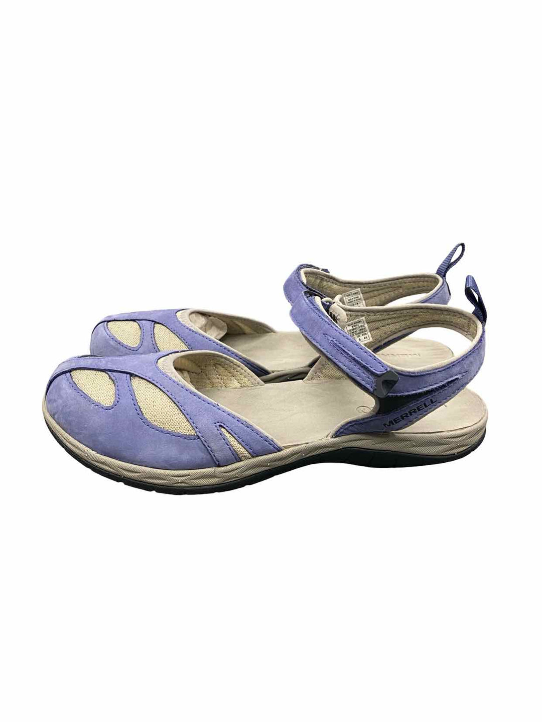Merrell Shoe Size 10 Blue Grey Leather & Mesh Siren Wrap Q2 Sandals