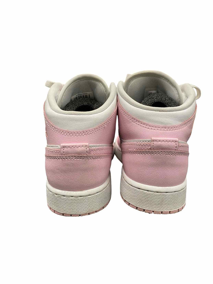Nike Shoe Size 36.5 Pink Leather Air Jordan 1 Mid Sneakers