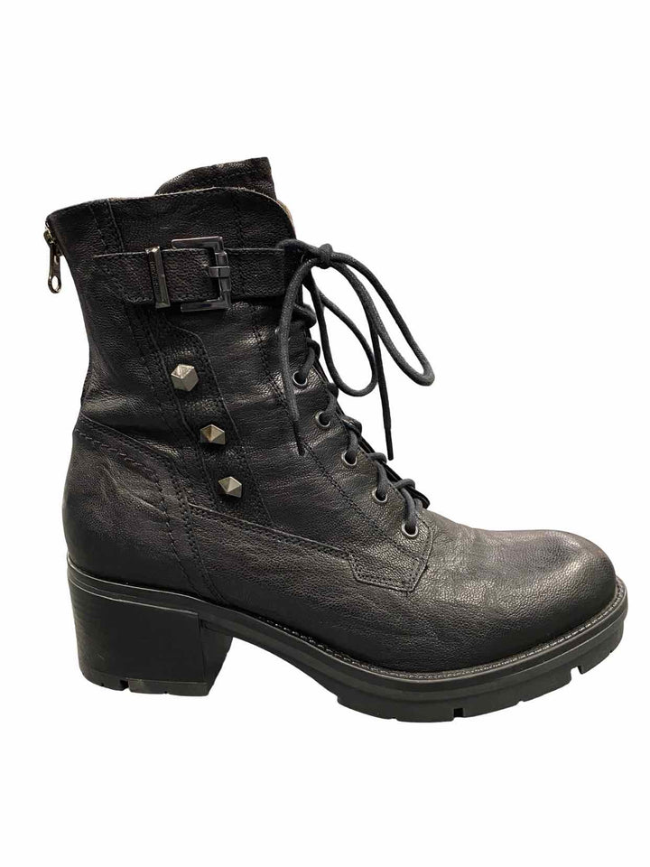 NeroGiardini Shoe Size 39 Black Leather Combat Boots(Ankle)
