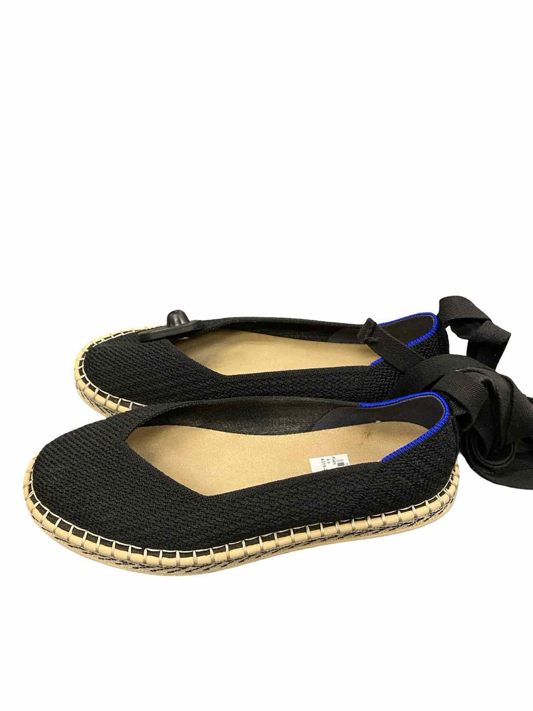 Rothy's Shoe Size 9.5 Black The D'Orsay Espadrille Flats