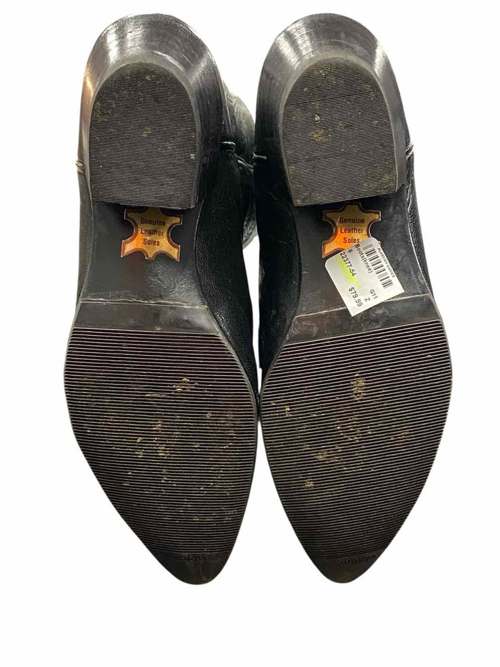 TONY LAMA Shoe Size 6 Black Cowboy Boots(knee)