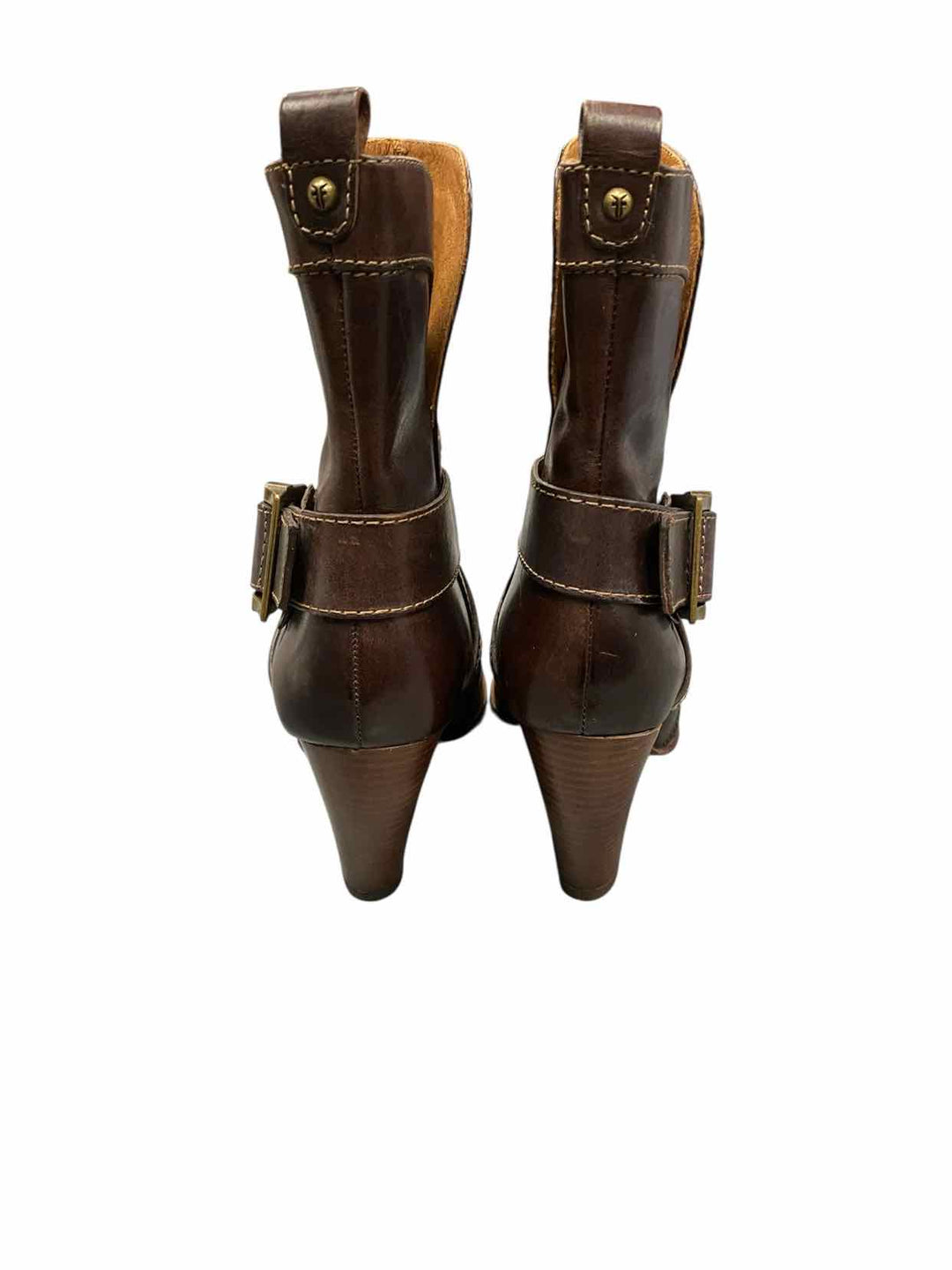 Frye Shoe Size 7.5 Brown Leather andrea mid Boots(Ankle)