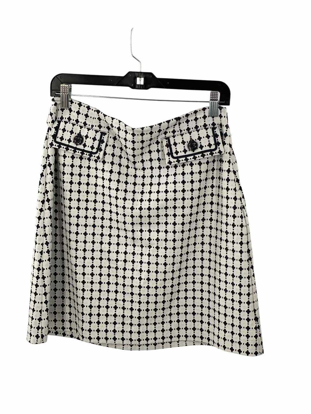 Cabi Size 8 White Black Skirt