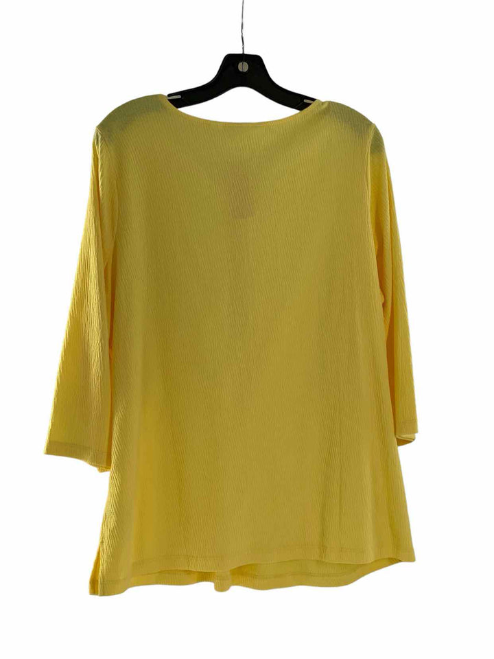 Belle by Kim Gravel Size L Yellow Long Sleeve Shirts