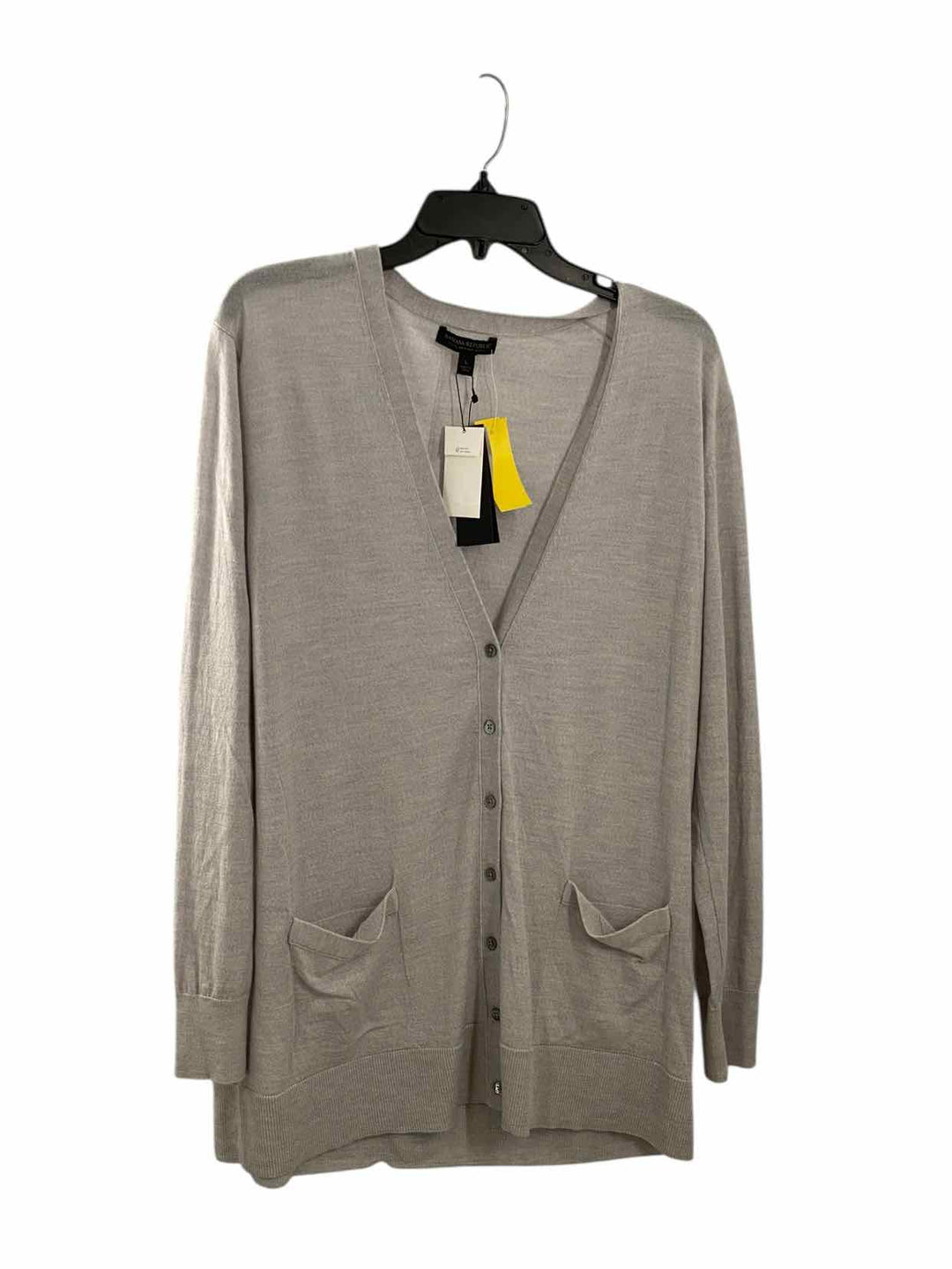 Banana Republic Size L Gray Merino Wool Sweater