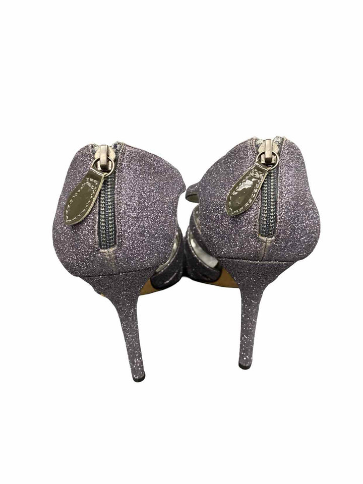 Badgley Mischka Junebug Shoe Size 9 Metallic Leather sole Heels