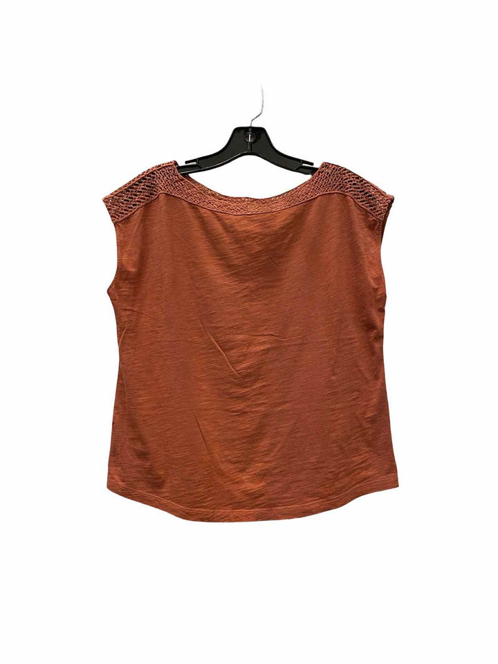 Loft Size MP Dark Coral Short Sleeve Shirts