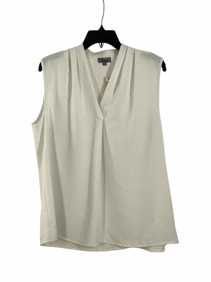 Shana Size L White Tank Top