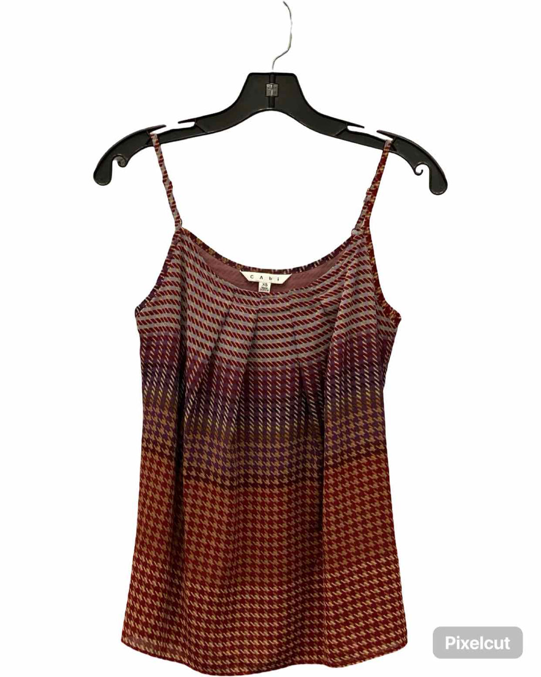 Cabi Size XS Purple Dark Orange Print Tank Top