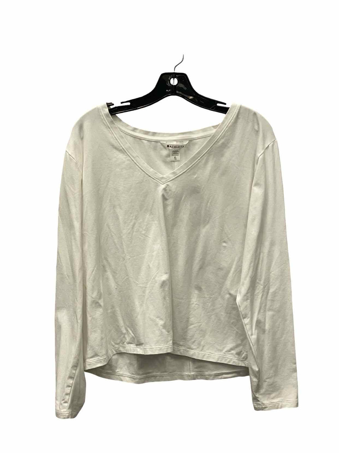 Athleta Size XL White Long Sleeve Shirts