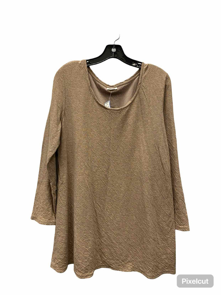 Pure Jill Size XL Beige Long Sleeve Shirts
