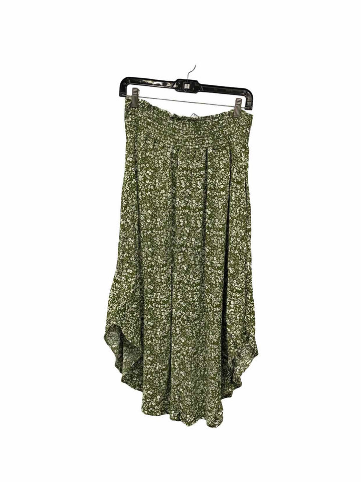 Sozy Size XL Green White Floral Skirt