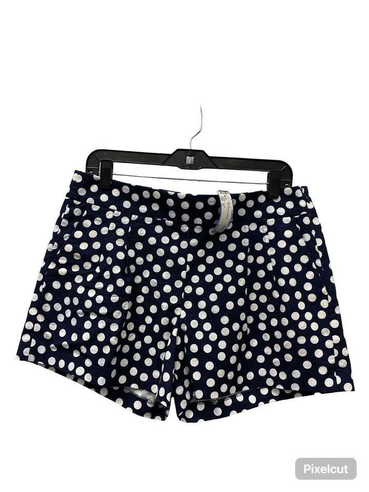 J Crew Size 12 Blue White Polka Dot Shorts