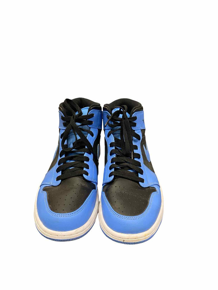 Nike Shoe Size 43 Blue Black Air Jordan 1 Mid-top Sneakers