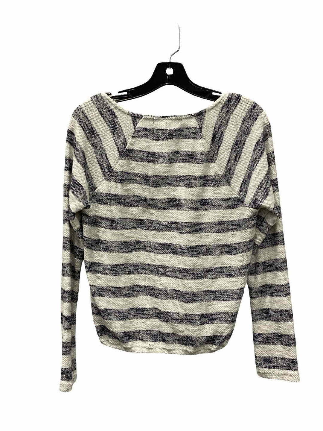 Sanctuary Size M Gray White Striped Sweater