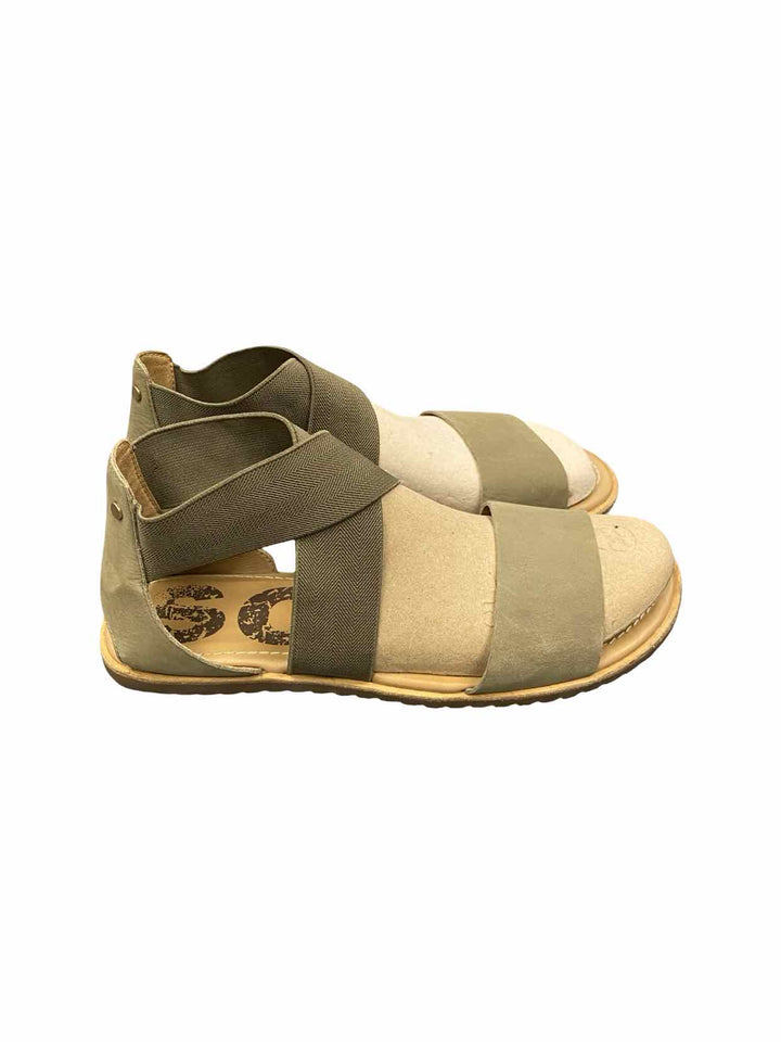 Sorel Shoe Size 8 Olive Leather Ella III Sandals