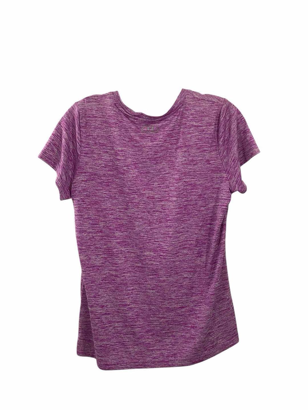 Under Armour Size L Purple Athletic Short Sleeve