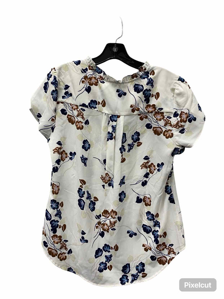 41 Hawthorn Size M White Floral Short Sleeve Shirts