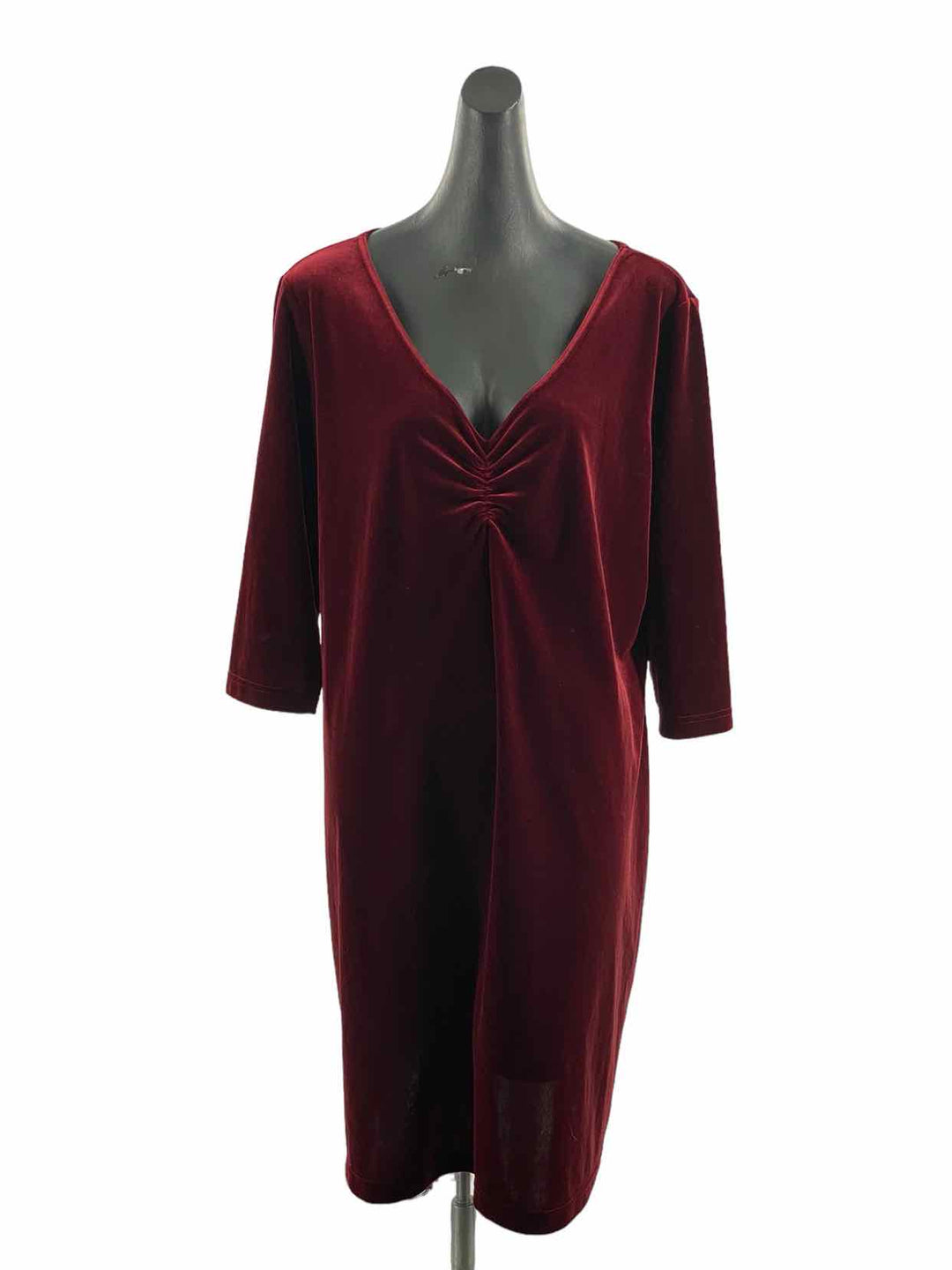 Working Classics Size 18 Red Velour Dress