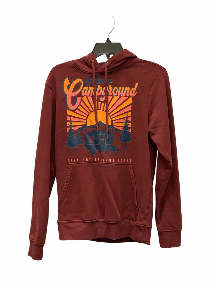Athletic Works Size S Red Print Sweatshirt