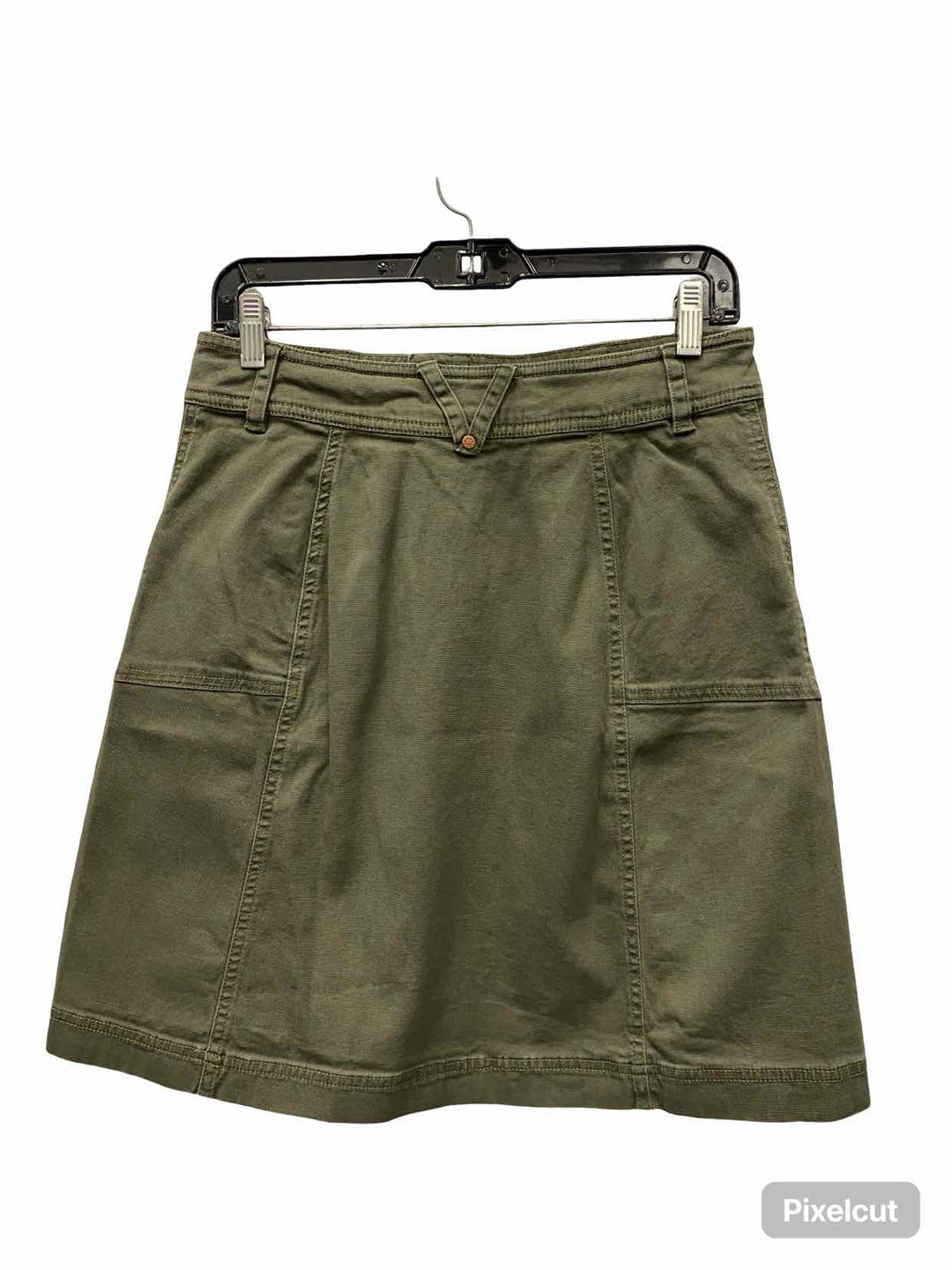 Royal Robbins Size 4 Green Denim Skirt