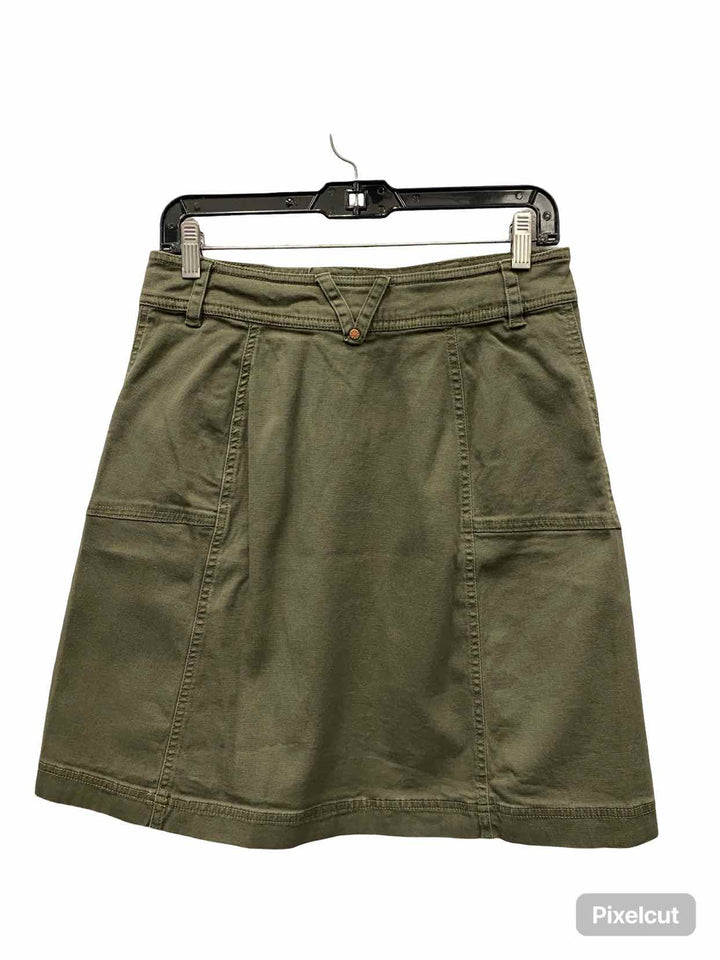 Royal Robbins Size 4 Green Denim Skirt