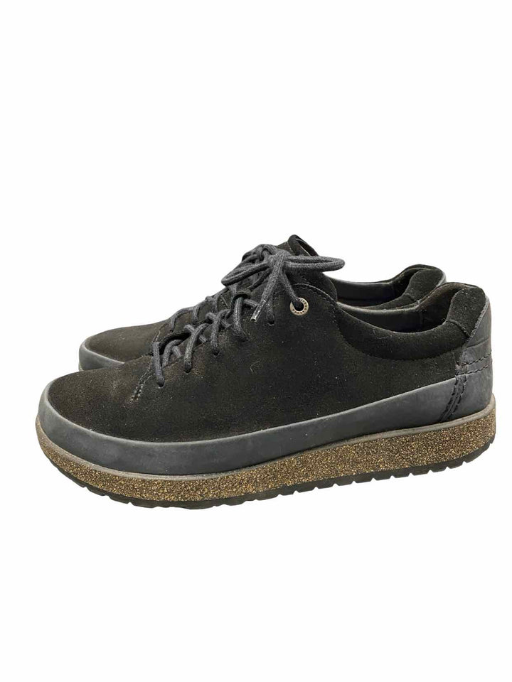 Birkenstock Shoe Size 42 Black Suede Honnef Low Sneakers