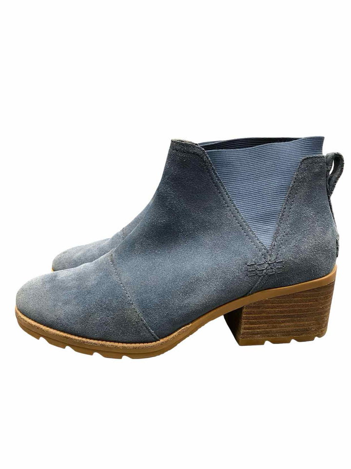 Sorel Shoe Size 11 Blue Suede Cate Chelsea Boots(Ankle)