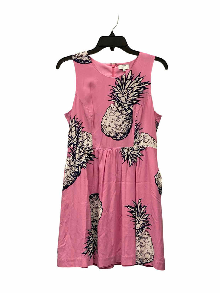 Crown & Ivy Size 8P Pink Print Dress