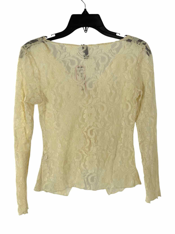 I Candy Size S Beige Lace Long Sleeve Shirts