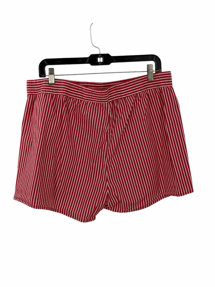Lioness Size XXL Red White Pinstripe Shorts