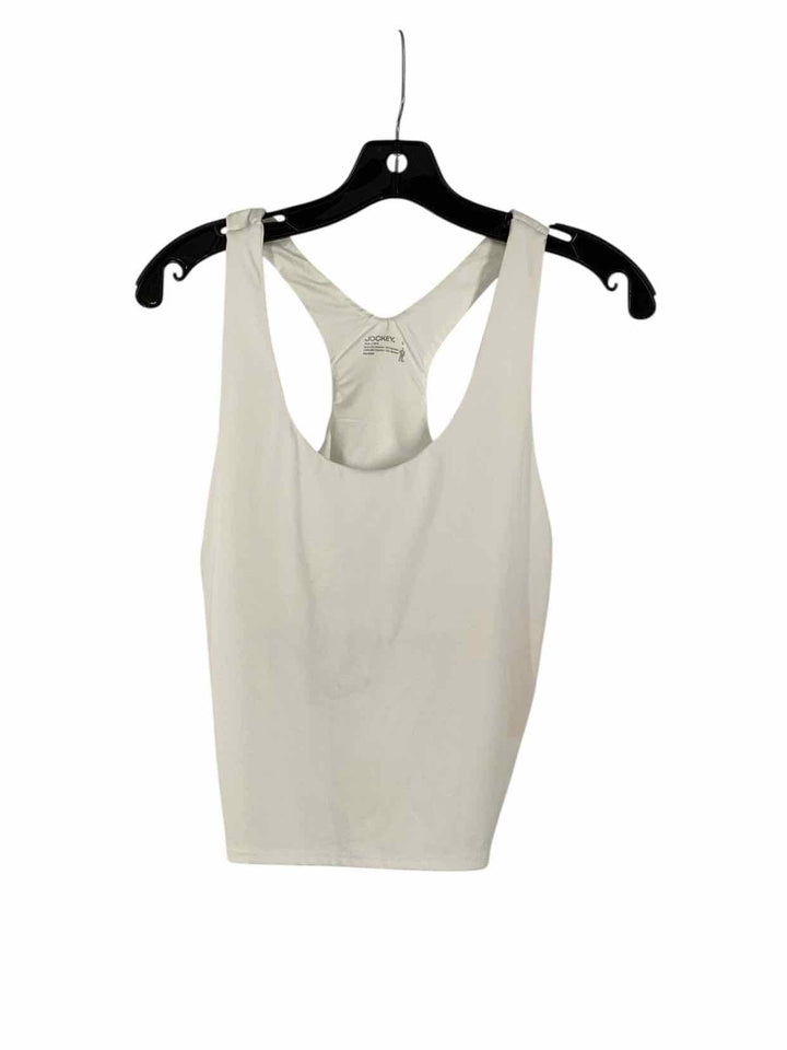 Jockey Size L White Athletic Tank Top