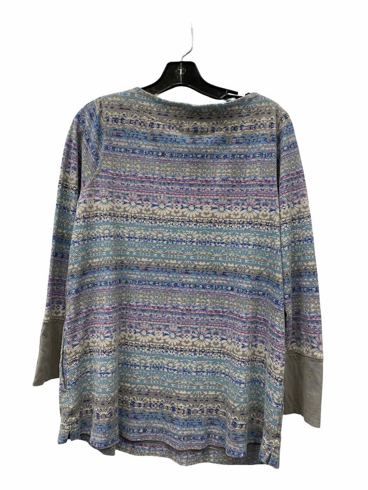 J Jill Size M Blue Grey 100% cotton Sweater