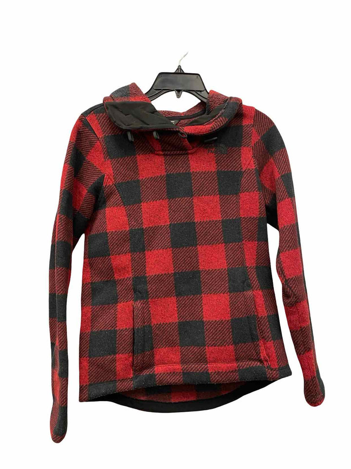 The North Face Size XS Red Black Checkered Jacket (Outdoor)