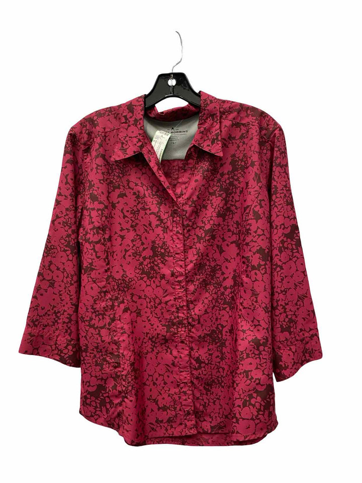 Royal Robbins Size L Pink Floral Long Sleeve Shirts