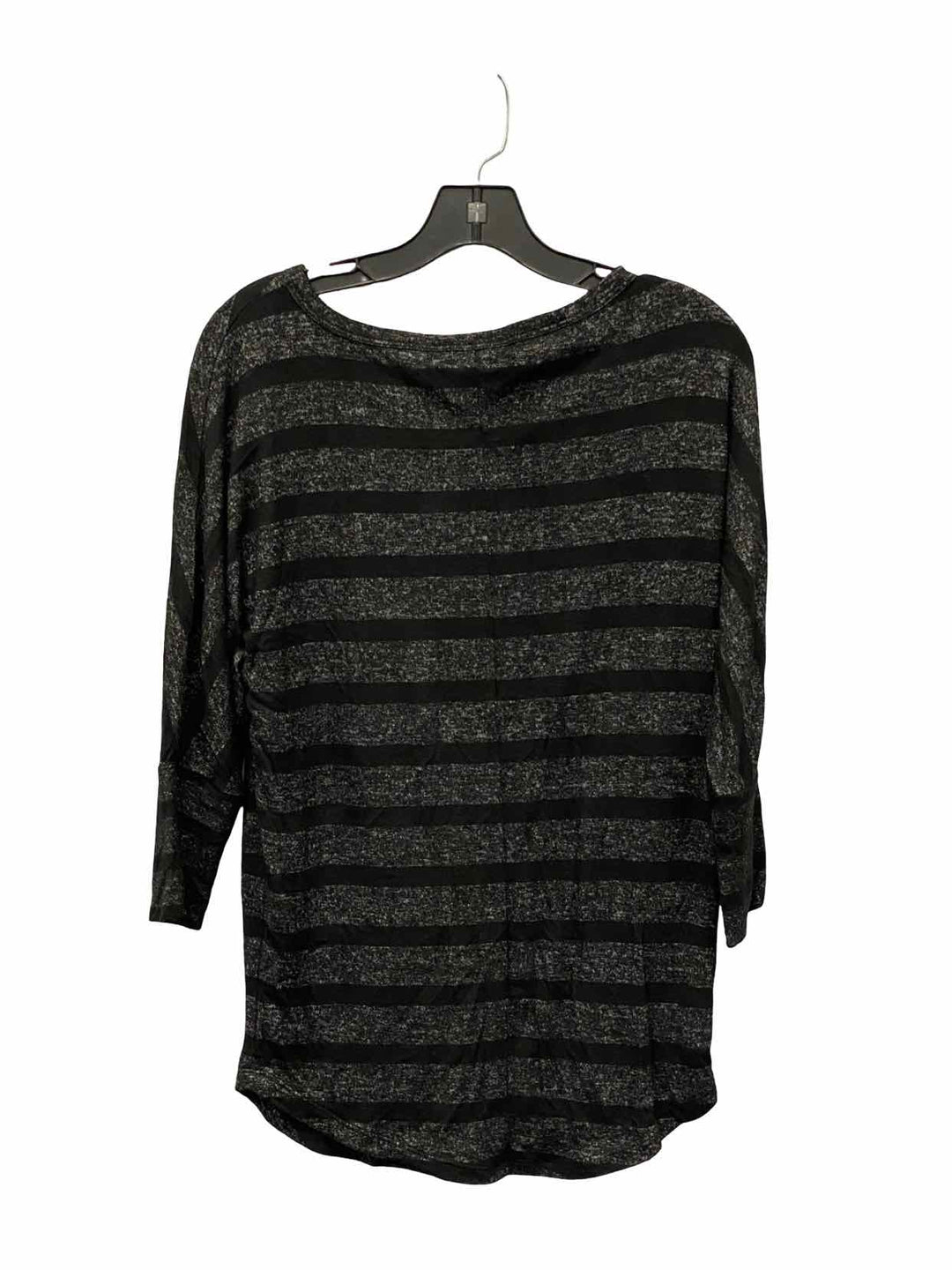 Market & Spruce Size XS Grey Black Striped Sweater
