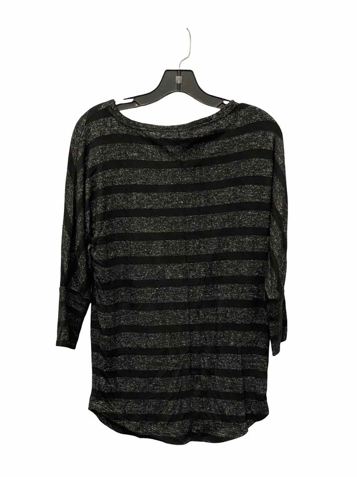 Market & Spruce Size XS Grey Black Striped Sweater