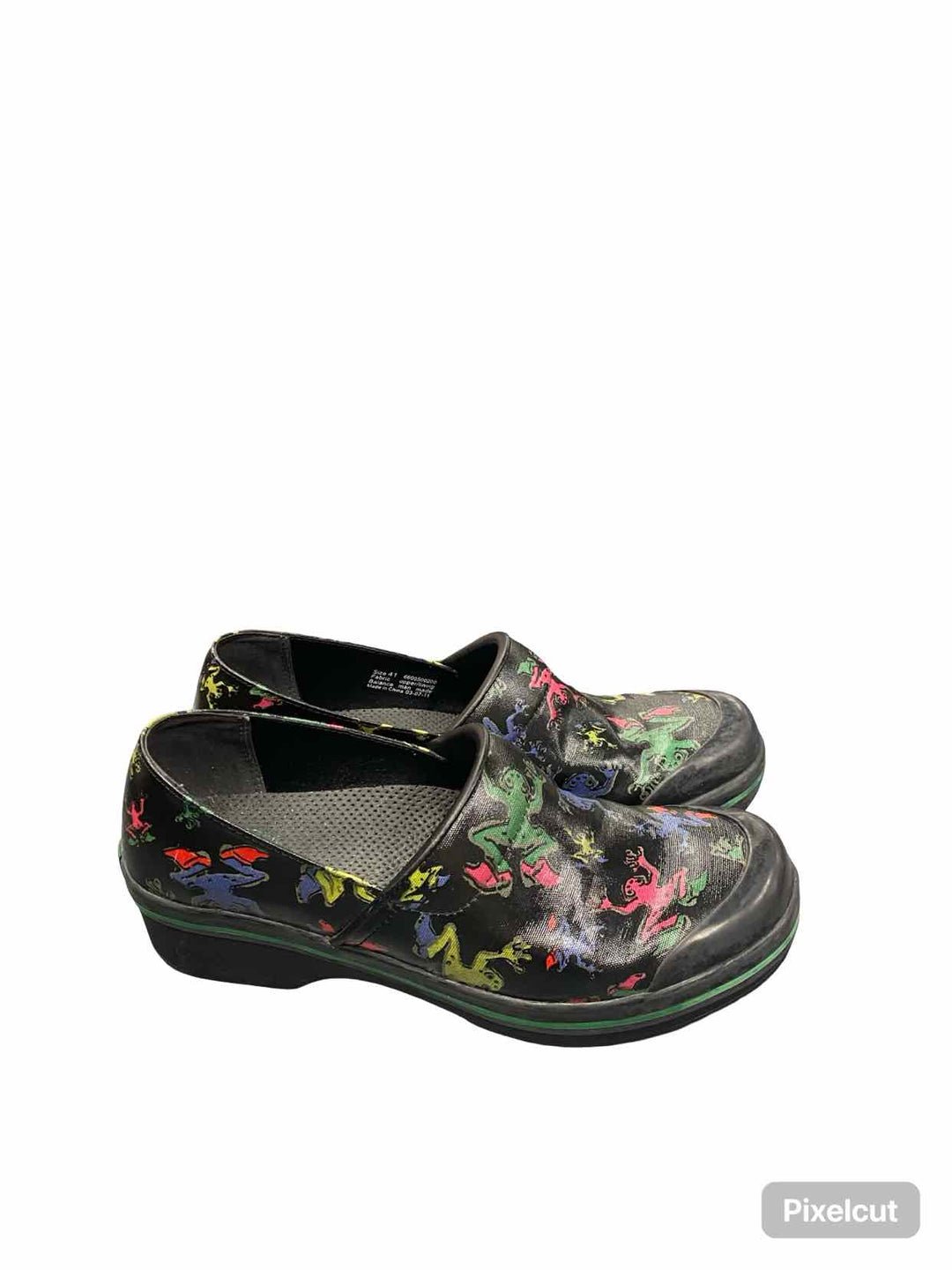 Dansko Shoe Size 41 Black Multi Clogs
