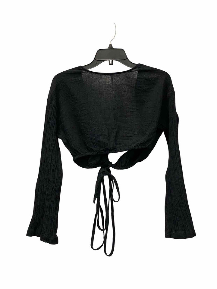Free People Size S Black Long Sleeve Shirts