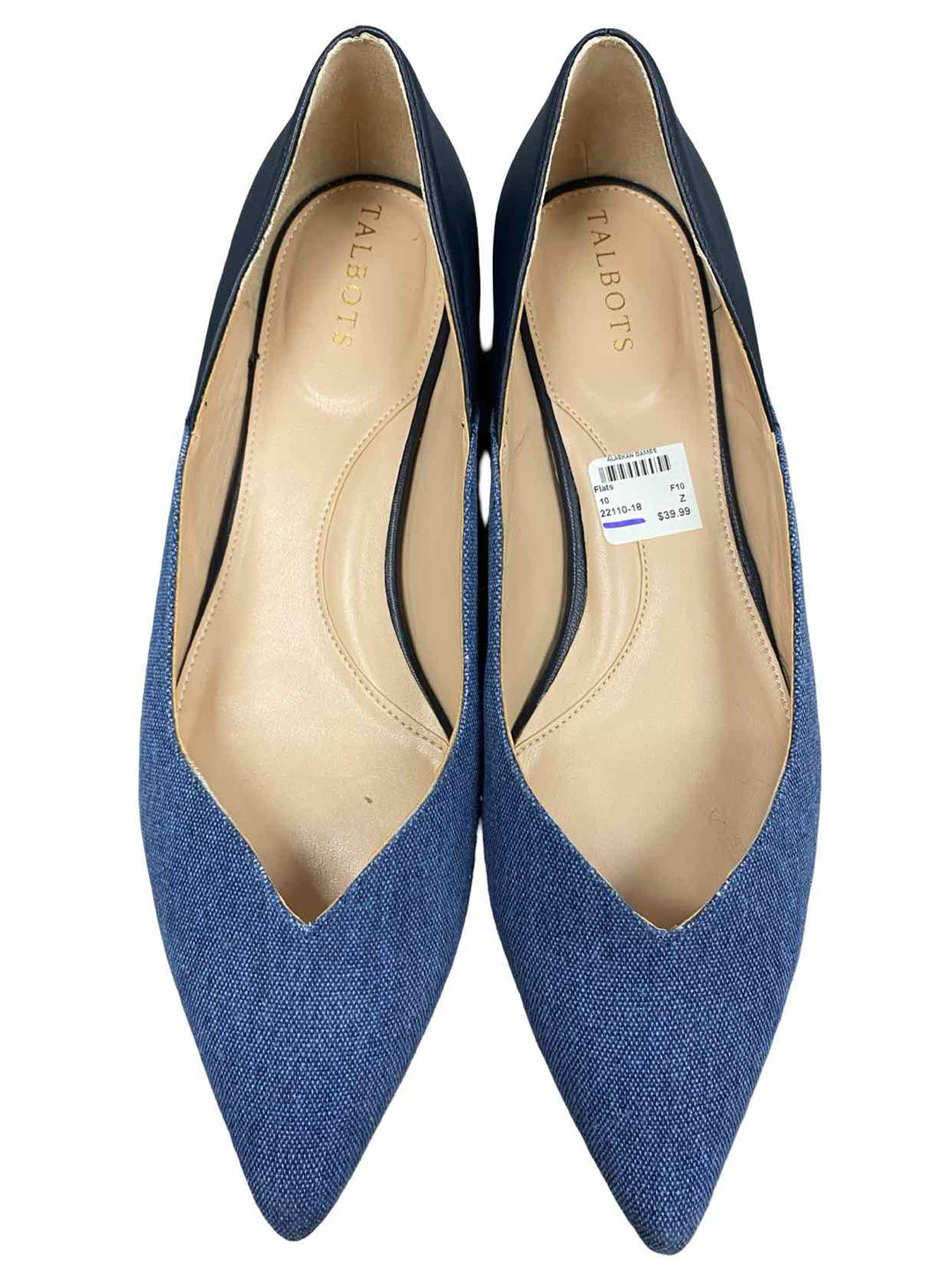 Talbots Shoe Size 10 Blue Flats