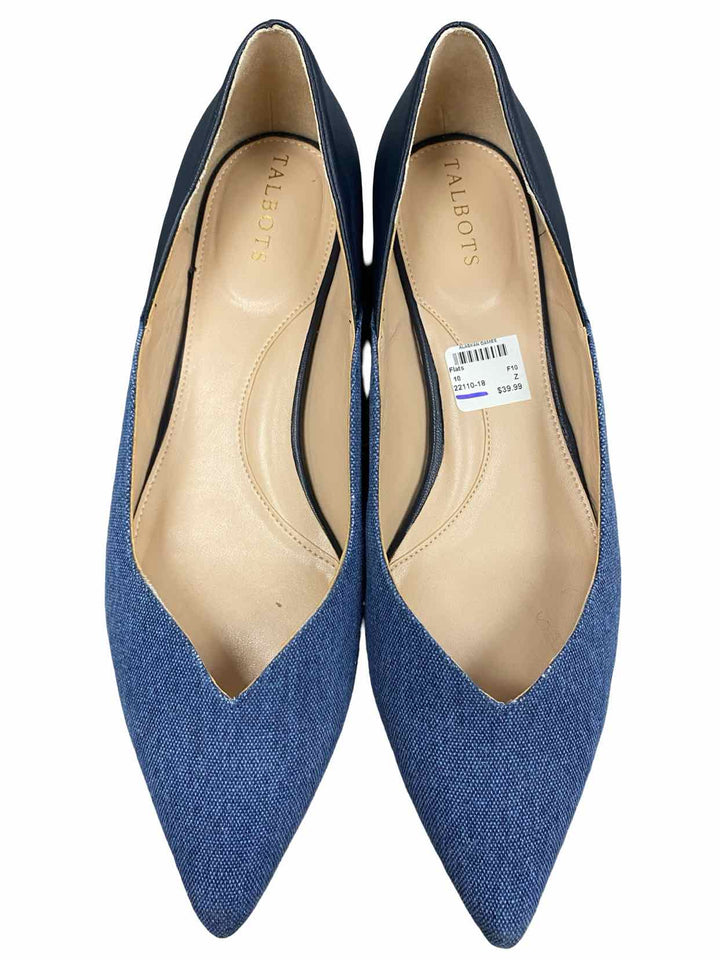 Talbots Shoe Size 10 Blue Flats
