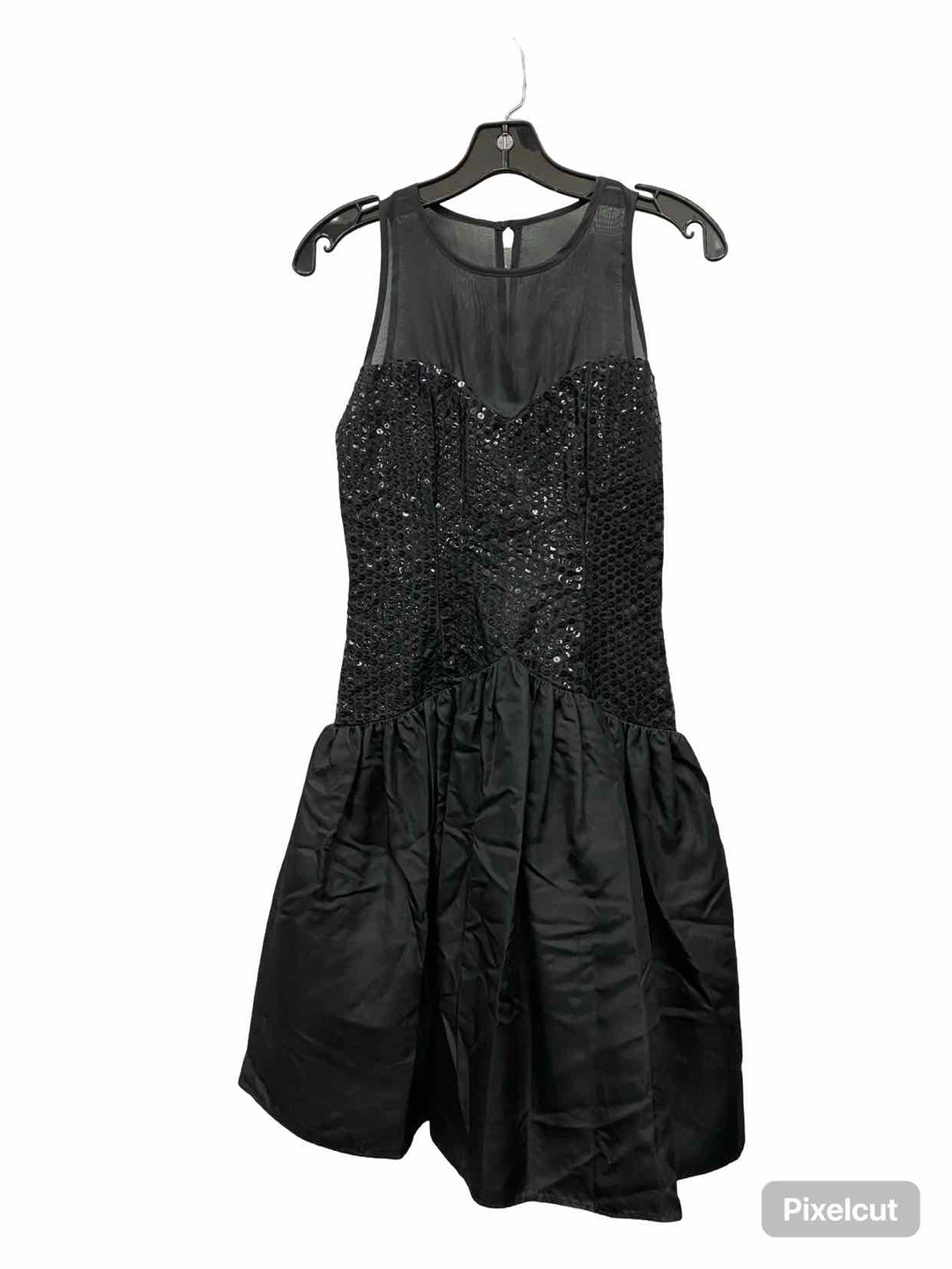 Jessica McClintock Size S Black sequined GUNNE SAX Formal Dress (Short)