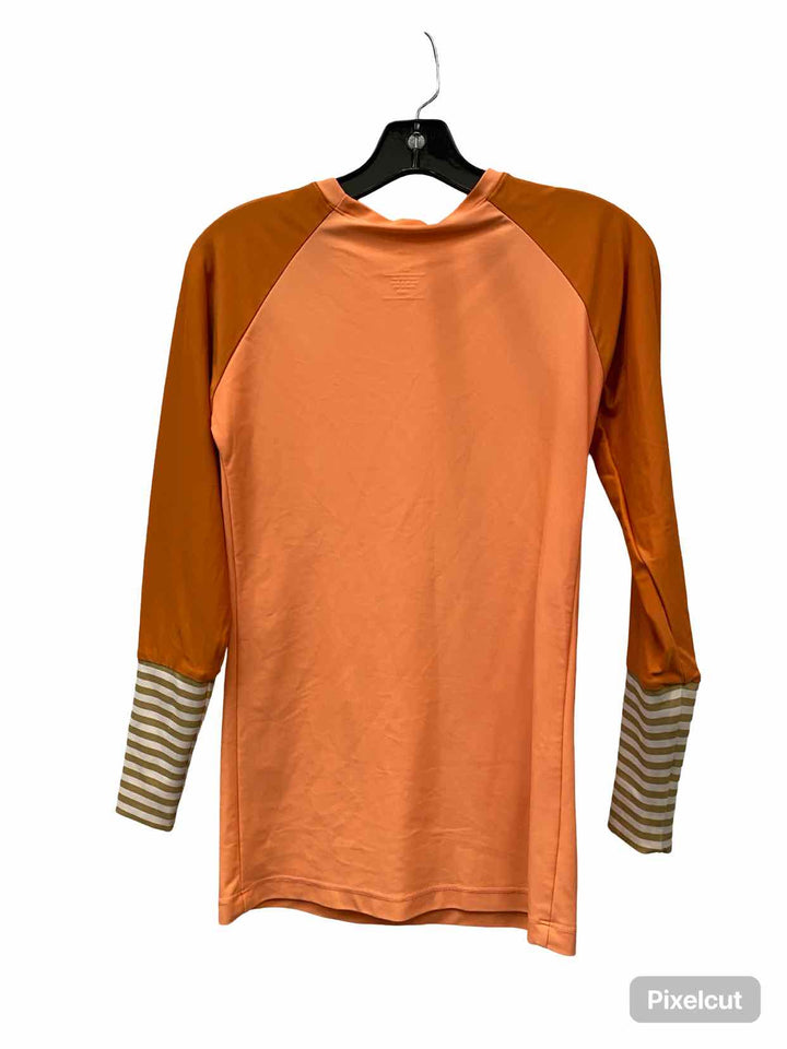 Seea Size L Orange Pink Athletic Long Sleeve